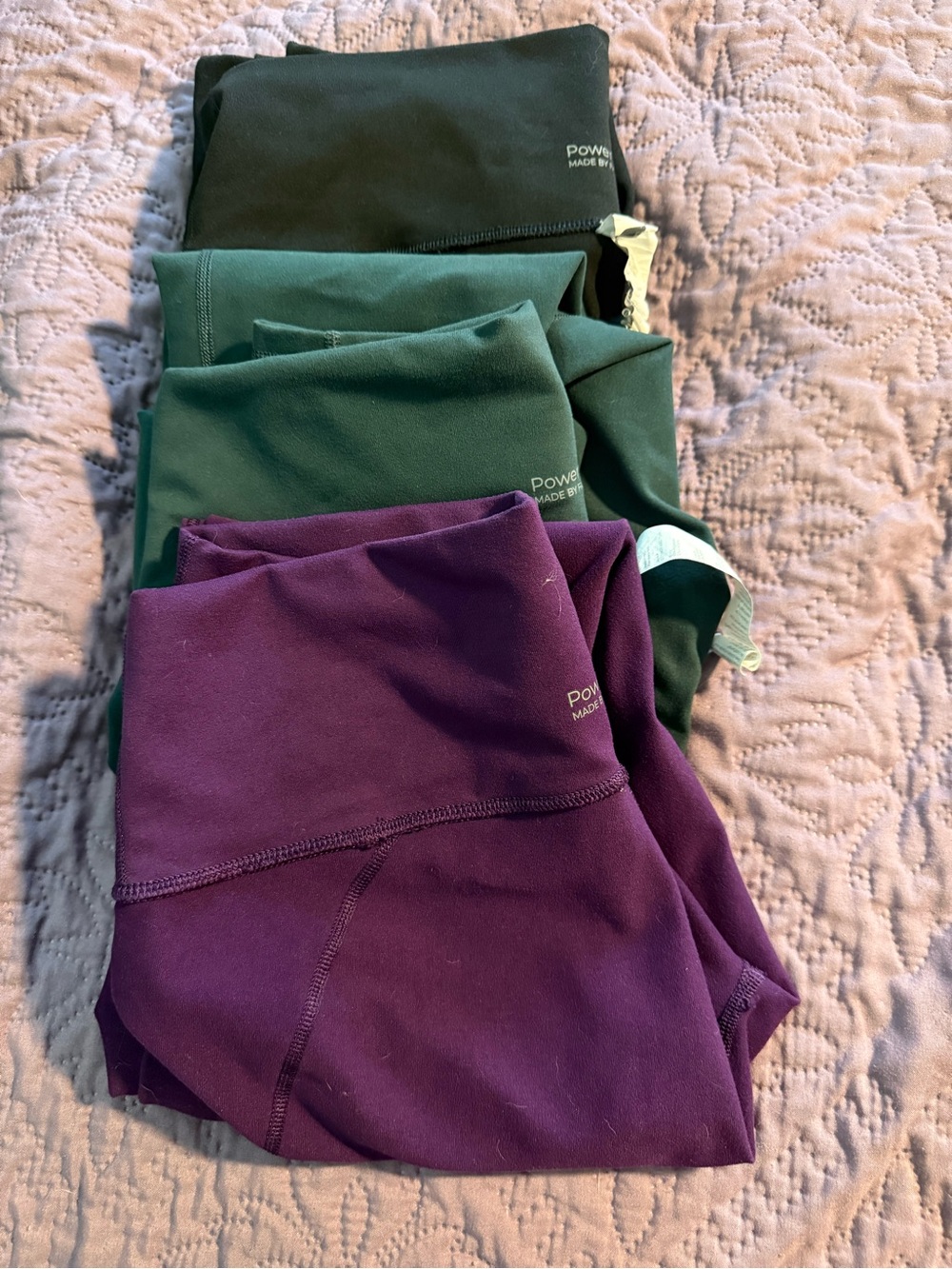 Fabletics Purple and Green women’s Leggings Pack